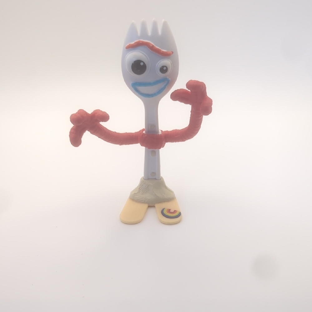 Creative Fork Toy with Red and Blue Accents